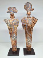 Anthoinette Lanser aardewerk sculpturen Koningspaar., Ophalen of Verzenden