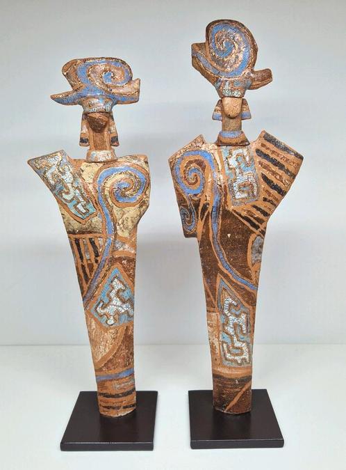 Anthoinette Lanser aardewerk sculpturen Koningspaar., Antiek en Kunst, Kunst | Beelden en Houtsnijwerken, Ophalen of Verzenden