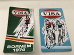 Retro wielrennen stickers BK Bornem 1974, Comme neuf, Enlèvement ou Envoi