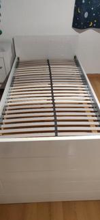 Lit une personne, 90 cm, Enlèvement, 200 cm, Blanc