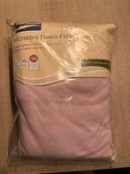 Fleece microvezel hoeslaken, Deux personnes, Drap-housse ou Taie d'oreiller, Rose, Enlèvement ou Envoi