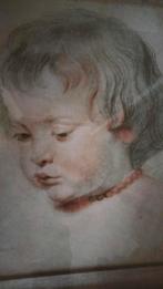 Prachtige schets/potloodtekening van een kinderhoofd, Ophalen of Verzenden