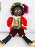 Authentieke Etos etalage zwarte Piet pop - 45cm groen/oranje, Diversen, Sinterklaas, Verzenden