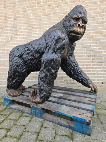 BRONZEN EXCLUSIEVE GROTE GORILLA TOPBEELD! 4650 IPV 6424 !!! beschikbaar voor biedingen