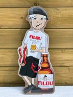 Publicité pour la bière Filou, Panneau, Plaque ou Plaquette publicitaire, Utilisé, Enlèvement ou Envoi