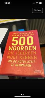 500 woorden die je moet kennen, Boeken, Schoolboeken, Ophalen, Gelezen, Overige niveaus, Maatschappijleer