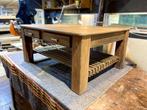 Table de salon en teak - Création artisanale, 50 à 100 cm, Rectangulaire, Teck, 50 à 100 cm