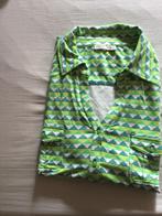 Meerkleurig groene shirt., Comme neuf, Vert, Manches courtes, Taille 42/44 (L)