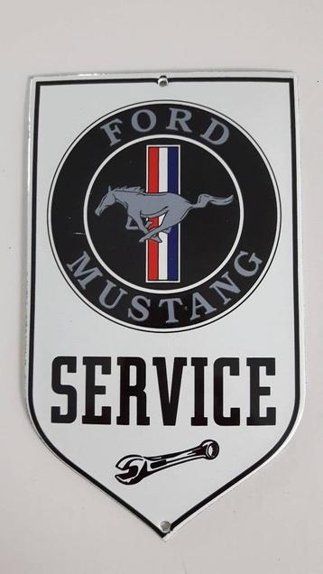 Ford Mustang Service emaillen reclame bord beschikbaar voor biedingen