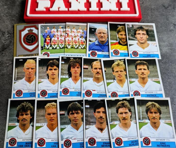 PANINI FOOTBALL 88 FC ANTWERP  18 STICKERS 1988, Hobby en Vrije tijd, Stickers en Plaatjes, Nieuw, Verzenden