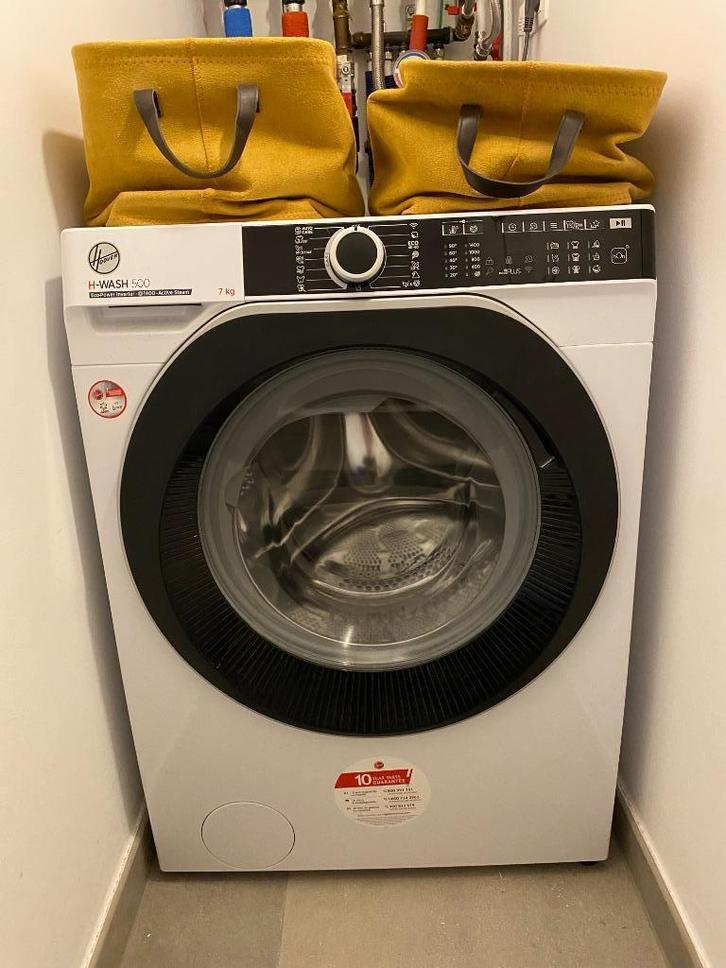Hoover HWE4 47AMBS/1-S Wasmachine, Elektronische apparatuur, Wasmachines, Zo goed als nieuw, Voorlader, 6 tot 8 kg, 85 tot 90 cm