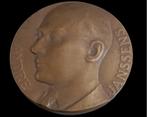 bronzen medaille " Andre Janssens"., Timbres & Monnaies, Pièces & Médailles, Bronze, Enlèvement ou Envoi