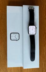 Apple Watch 7 stainless 45mm zilver, Handtassen en Accessoires, IOS, Ophalen of Verzenden, Zo goed als nieuw, Waterdicht