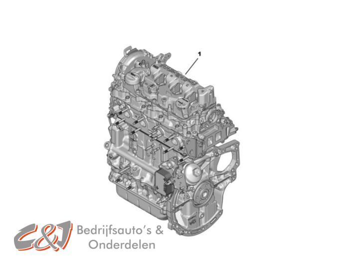 Motor van een Peugeot Partner, Auto-onderdelen, Motor en Toebehoren, Peugeot, Gebruikt, 3 maanden garantie, Ophalen of Verzenden