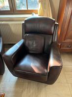 Lederen zetels 4 x 1 zit en 1x 2 zit, Huis en Inrichting, Ophalen, Zo goed als nieuw, Leer