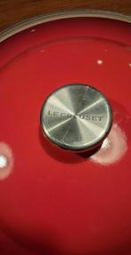 Mooie grote Le Creuset pot te koop!, Ophalen of Verzenden, Gebruikt, Gietijzer, Koekenpan of Braadpan