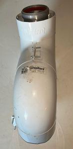 Vaillant - Dubbele elleboog- voor gasgeiser/verwarmingsketel, Ophalen of Verzenden, Gebruikt, Wit