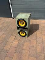 Audio system x-ion x long stroke subs 2x12inch, Auto diversen, Autospeakers, Ophalen, Gebruikt