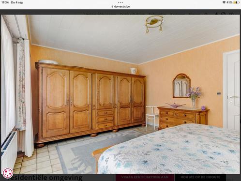 Eiken slaapkamer, Huis en Inrichting, Slaapkamer | Complete slaapkamers, Gebruikt, Tweepersoons, Ophalen