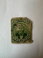 Oude postzegel Haïti 5 cent groen — dessalines — geannuleerd, Postzegels en Munten, Ophalen of Verzenden