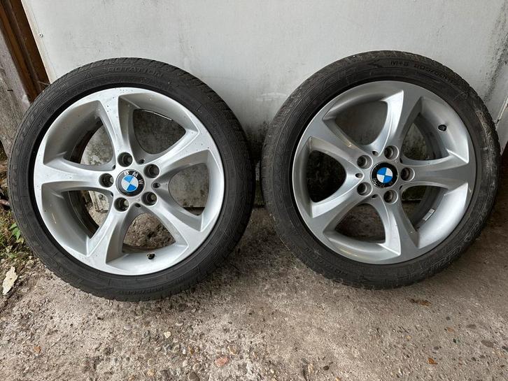 BMW 17” velgen styling 256 e81 e82 e87 e88 met winterbanden, Auto-onderdelen, Banden en Velgen, Band(en), Winterbanden, Ophalen