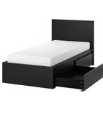 Bed Malm, Ophalen, Gebruikt, 90 cm, Eenpersoons