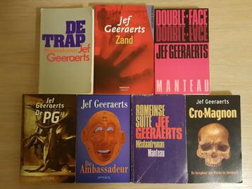 Vakantieliteratuur: Jef Geeraerts, 7 detectives (1 gesigne.) beschikbaar voor biedingen