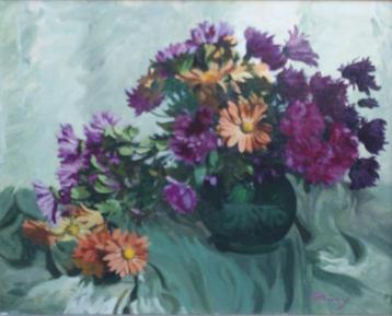 José Storie (1899-1961): Bloemenstilleven (77 x 67 cm) beschikbaar voor biedingen