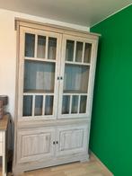 Landelijke vitrine zo goed als nieuw, Huis en Inrichting, Kasten | Vitrinekasten, Ophalen