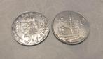 Lot 2 pièces 50francs belgique argent Baudouin+ 25, Postzegels en Munten, Edelmetalen en Baren, Verzenden, Zilver