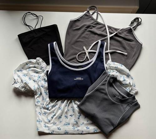 Shein pakketje (5 stuks voor maar €12!), Kleding | Dames, Topjes, Zo goed als nieuw, Maat 36 (S), Grijs, Zonder mouw, Ophalen of Verzenden