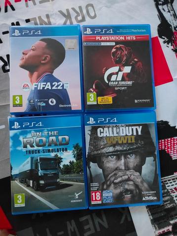 4 jeux Playstation 4 beschikbaar voor biedingen