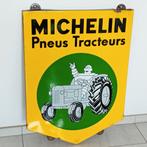 Panneau publicitaire émaillé Michelin Pneus Tracteurs, Enlèvement ou Envoi, Comme neuf, Panneau publicitaire