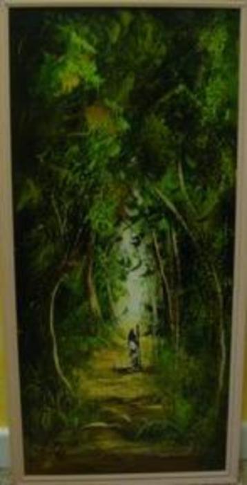 Peinture sur toile 37 x 75 cm  beschikbaar voor biedingen