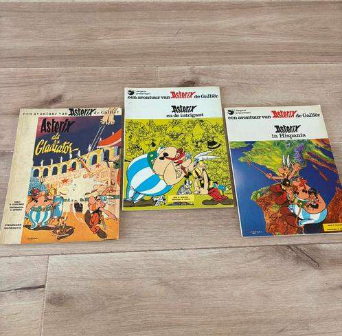 3x Asterix strip–Gladiator,Intrigant,Hispania–Dargaud/Oberon, Boeken, Stripverhalen, Zo goed als nieuw, Ophalen of Verzenden