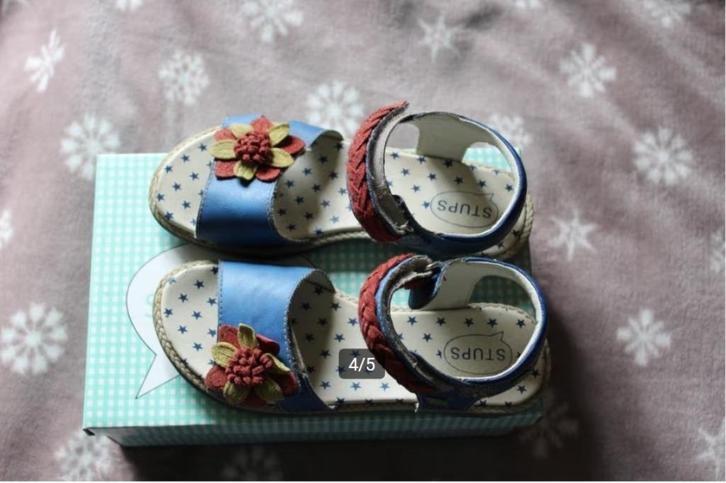 Blauwe sandalen Stups maat 35, Kinderen en Baby's, Kinderkleding | Schoenen en Sokken, Gebruikt, Overige typen, Meisje, Ophalen of Verzenden