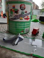 Luchthavenspeelspet - houten blokken, Kinderen en Baby's, Speelgoed | Houten speelgoed, Overige typen, Gebruikt, Ophalen