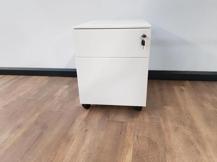 Metalen ladeblok lade + dossierlade (Wit), Computers en Software, Laptoptafels, Ophalen of Verzenden