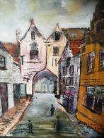 Schilderij 'stadspoort', olieverf op doek, nieuw., Enlèvement