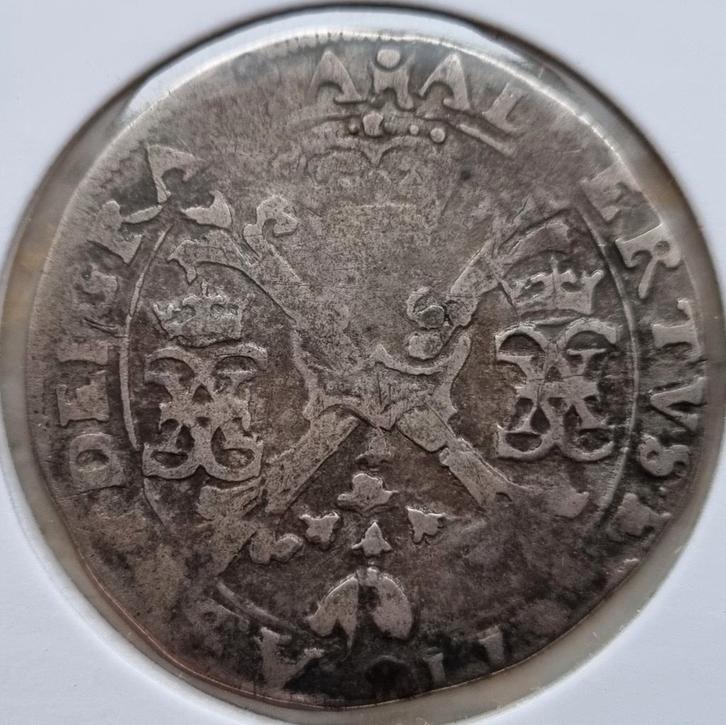 ¼ Patagon 1598-1621 (Doornik) Albrecht & Isabelle / Zeldzaam, Postzegels en Munten, Munten | België, Losse munt, Zilver, Ophalen of Verzenden