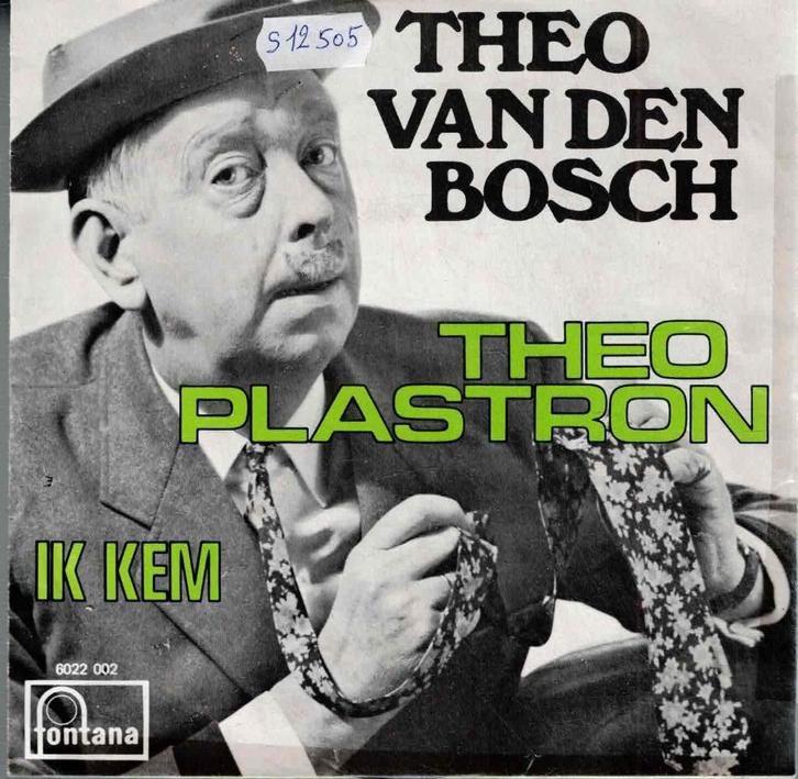 Vinyl, 7"   -   Theo Van den Bosch – Theo Plastron, Cd's en Dvd's, Vinyl | Overige Vinyl, Overige formaten, Ophalen of Verzenden