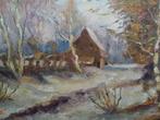 Schilderij M.VAN DEN BEMPT "Winter", Antiek en Kunst, Verzenden