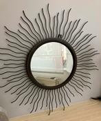 Miroir soleil en métal, Huis en Inrichting, Ophalen, Zo goed als nieuw, Rond
