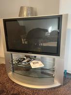 Panasonic 42” Plasma TV met massieve tv-tafel., Enlèvement, Comme neuf