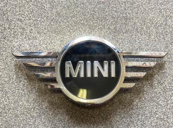 Origineel Mini motorkap logo chrome