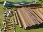 Houten schommel, Ophalen, Zo goed als nieuw, Hout