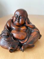 Lachende Boeddha, bot figuur,handgemaakt., Verzenden, Zo goed als nieuw