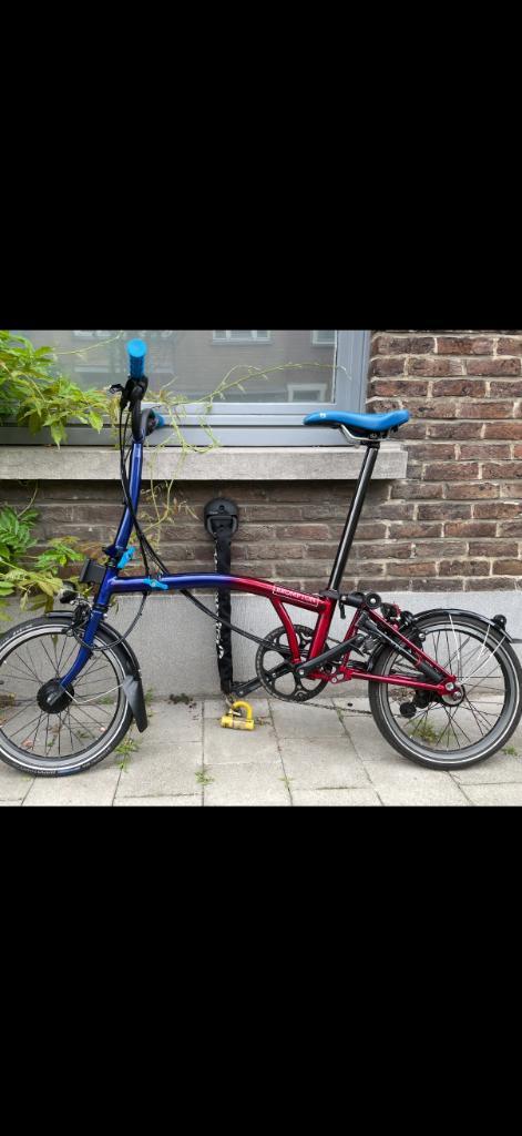 Brompton “9 streets special Edition”, Fietsen en Brommers, Fietsen | Vouwfietsen, Zo goed als nieuw, Brompton, Versnellingen, Ophalen