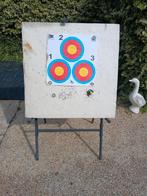 Foam schietdoel met staander'(metalen stel), Ophalen, Gebruikt