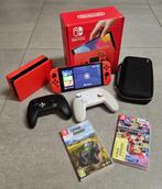 Nintendo Switch Oled, Games en Spelcomputers, Spelcomputers | Nintendo Switch, Met games, Met 2 controllers, Zo goed als nieuw